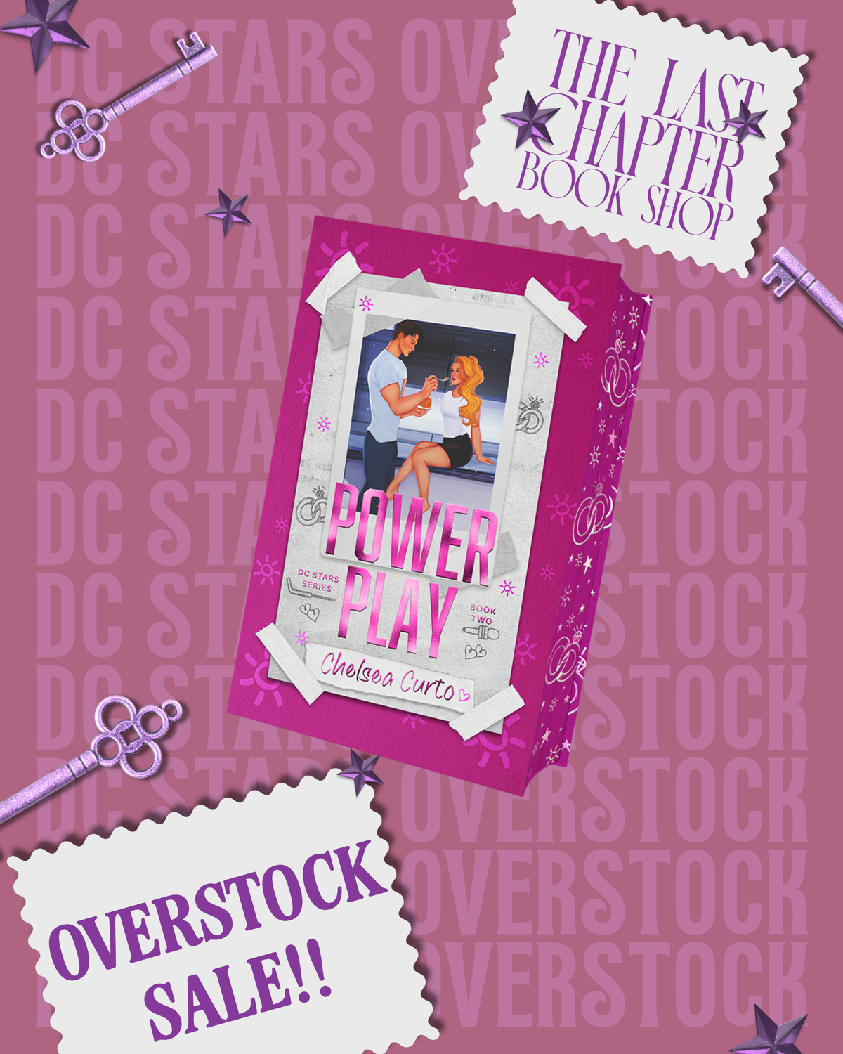 OVERSTOCK POWER PLAY by Chelsea Curto SINGLE BOOK