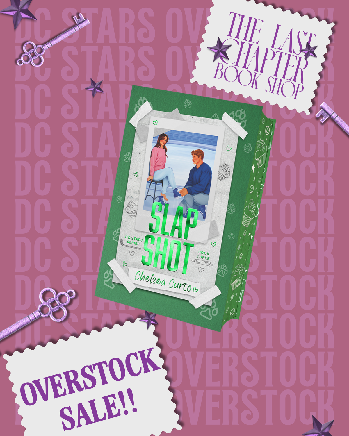 OVERSTOCK SLAP SHOT by Chelsea Curto SINGLE BOOK