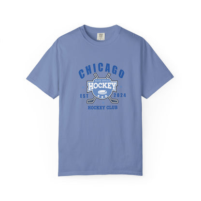 Blue Devils Hockey Stick Est. 2024, Sports Tee - The S.J. Sylvis Shop