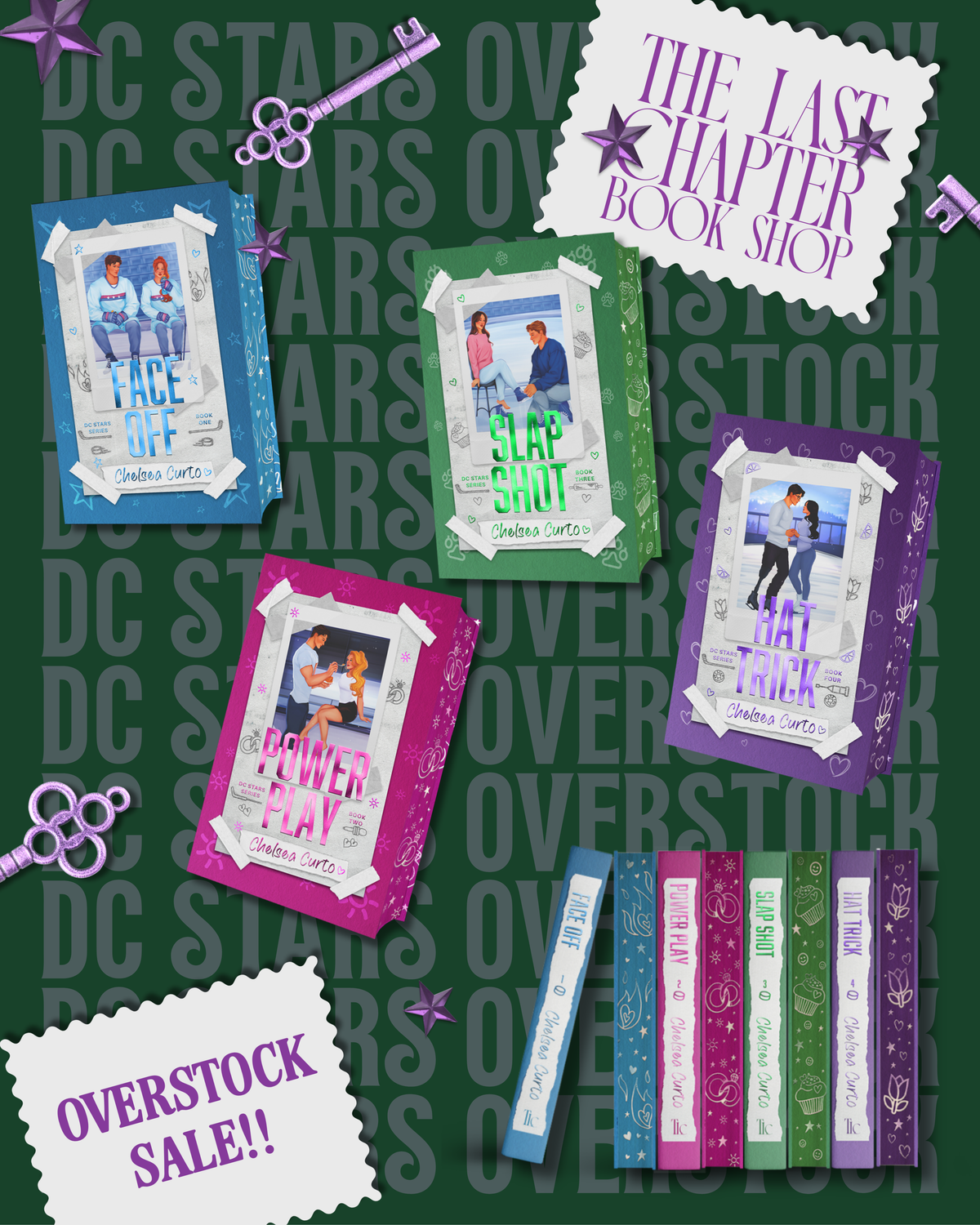 OVERSTOCK D.C Stars Series by Chelsea Curto FULL SERIES BOX