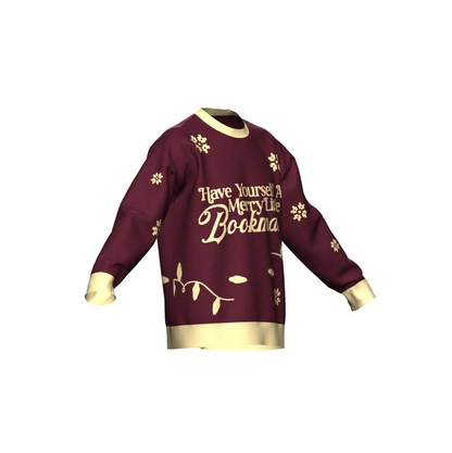 Merry bookmas knit sweater